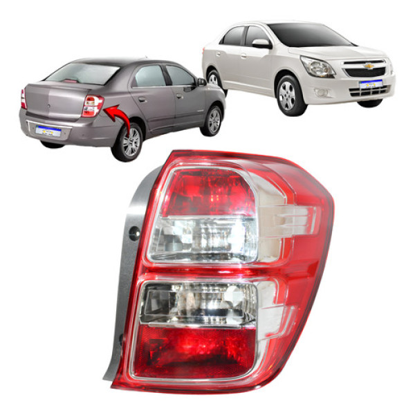 Lanterna Chevrolet Cobalt 2012 2013 2014 2015 L.d Nova Direito Vermelho