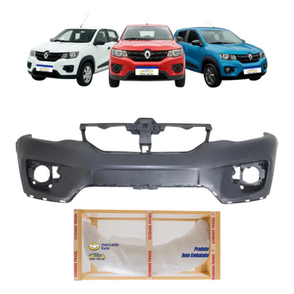 Parachoque Renault Kwid Intense 2017 2018 19 20 21 2022 Novo Preto