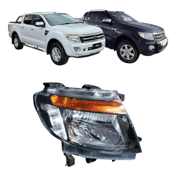 Farol Ford Ranger 2013 2014 2015 2016 Dianteiro Novo