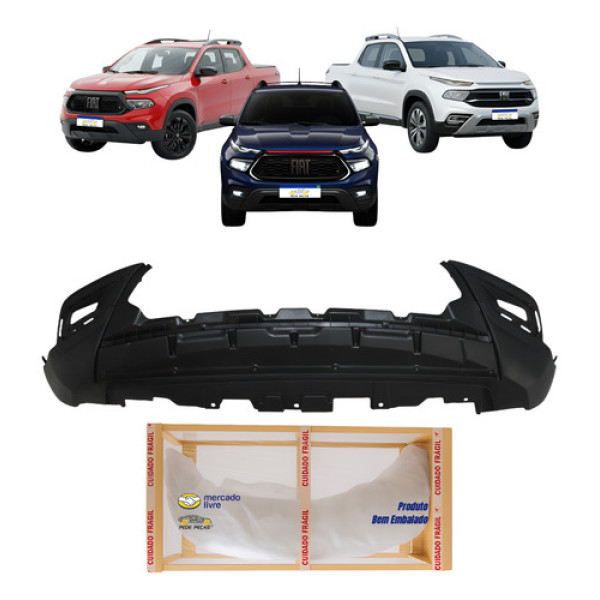 Spoiler Inferior Parachoque Dianteiro Toro 2022 2023 2024 Preto