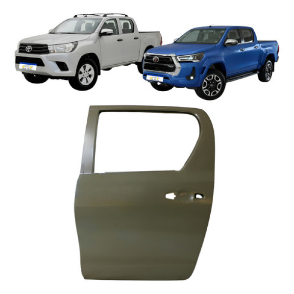 Porta Traseira Esquerda Hilux 2016 2017 2018 2019 A 2025 Esquerda/motorista Cinza Porta Traseira Esquerda Hilux 2016 2017 2018 2019 A 2025 Esquerda/motorista Cinza