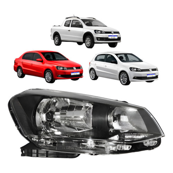 Farol Gol Saveiro Voyage G6 2013 2014 2015 2016 Simples Ld  Direito Farol Gol Saveiro Voyage G6 2013 2014 2015 2016 Simples Ld  Direito