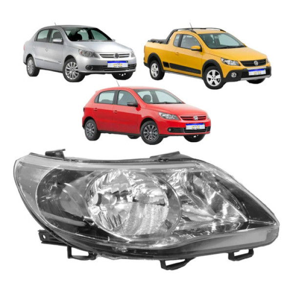 Farol Gol Voyage Saveiro G5 2009 2010 2011 2012 Fumê Direito