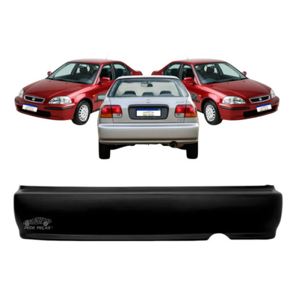Para-choque Traseiro Honda Civic 1996 1997 1998 Lx Ex