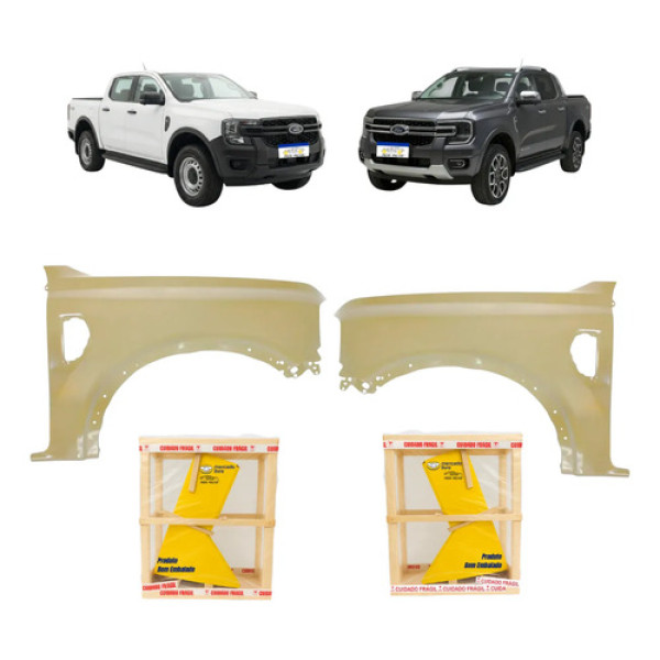 Par Paralama Ford Ranger 2024 2025 A 2026 Black Xl