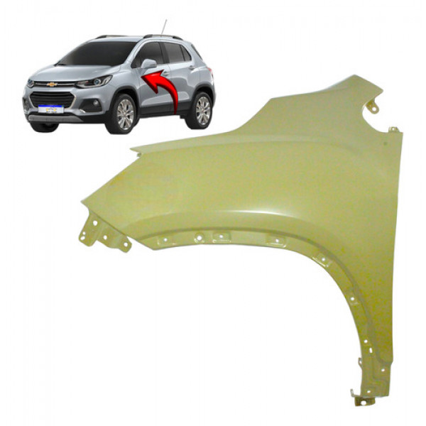 Paralama Chevrolet Tracker 2017 2018 2019 Lado Esquerdo Novo Cinza Esquerdo