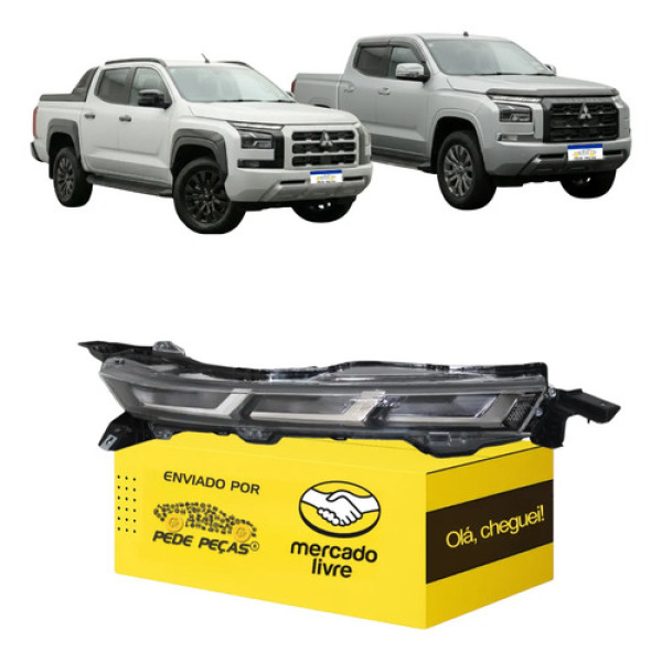 Farol Superior Direito Mitsubishi Triton 2026 Full Led Direito/passageiro