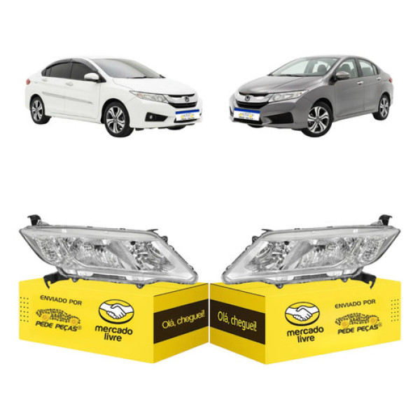 Par Sinaleira Honda City 2015 2016 2017 Ambos Lados