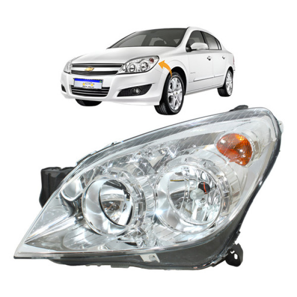 Farol Chevrolet Vectra 2009 2010 2011 Novo Lado Esquerdo Farol Chevrolet Vectra 2009 2010 2011 Novo Lado Esquerdo