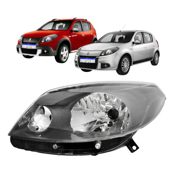 Farol Renault Sandero Stepway 2012 2013 2014 Le