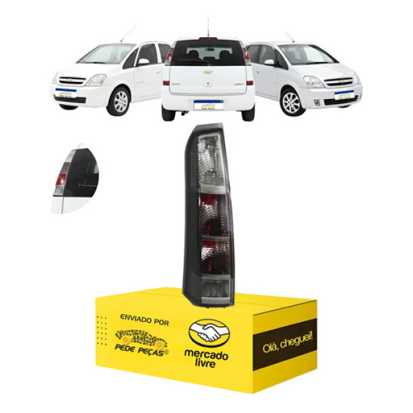 Sinaleira Traseira Chevrolet Meriva 2009 10 11 2012 Fumê Le Esquerdo/motorista
