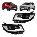 Farol Jeep Compass 2017 2018 2019 2020 2021 Com Led Novo