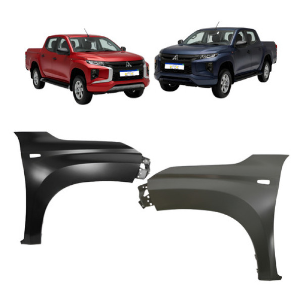 Paralama Par Mitsubishi L200 Triton 2021 2022 2023 2024 Novo