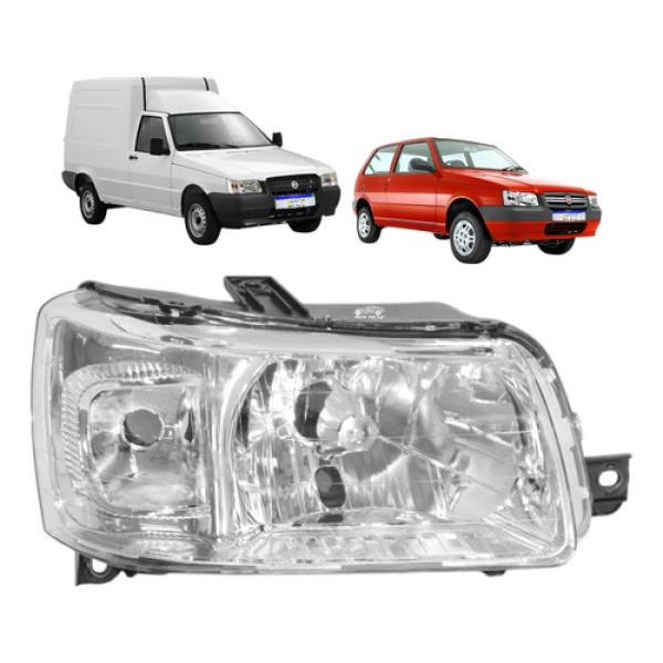 Farol Fiat Uno Fiorino 2004 2005 2006 2007 2008 A 2013 Ld