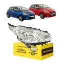 Farol Peugeot 208 2012 2013 2014 2015 2016 Cromado Novo