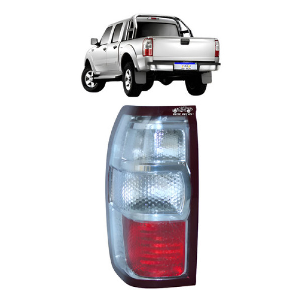 Lanterna Ford Ranger 2009 2010 2011 2012 Ré Cristal Le Esquerdo/motorista Vermelho Cristal
