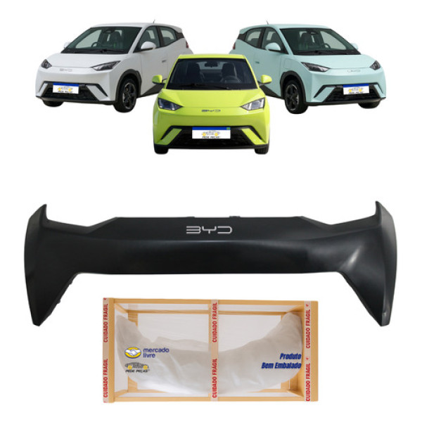 Parachoque Dianteiro Byd Dolphin Mini 2024 2025 2026 Preto