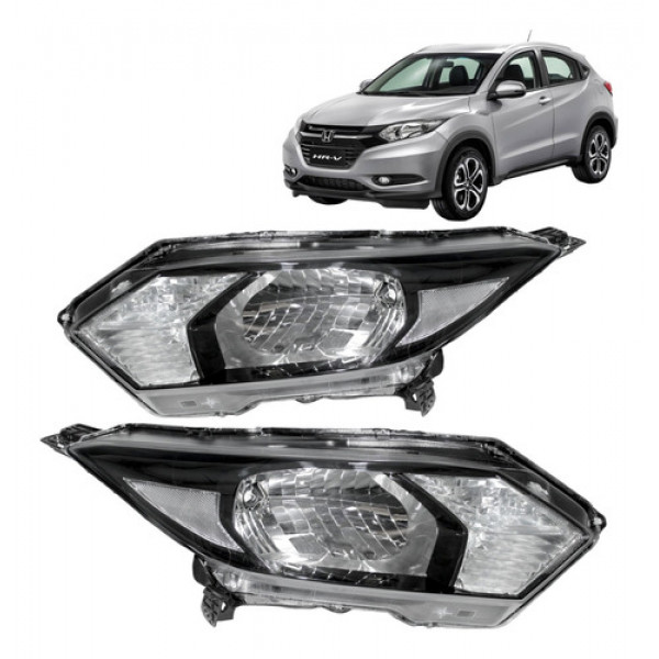 Par Farol Honda Hrv Hr-v Dianteiro 2016 2017 2018 