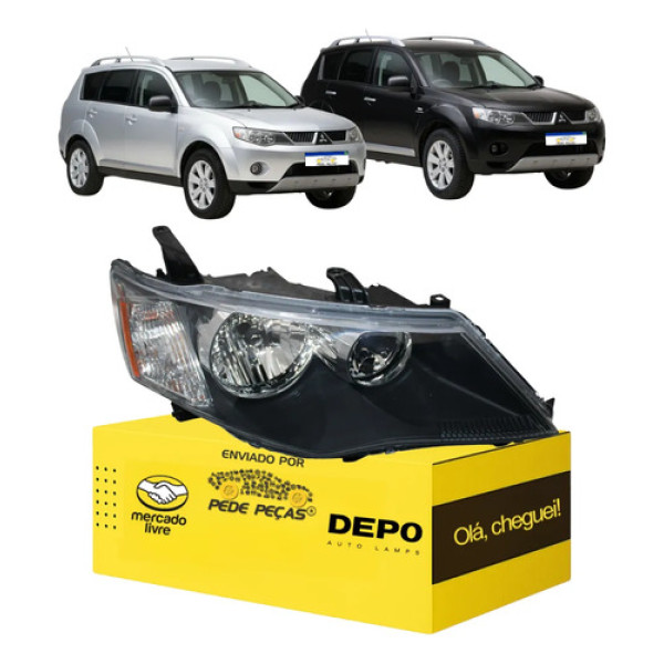 Sinaleira Direita Mitsubishi Outlander 2007 2008 2009 Direito/passageiro