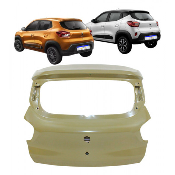 Tampa Traseira Renault Kwid 2017 2018 2019 2020 2021 2022 23 - Cinza