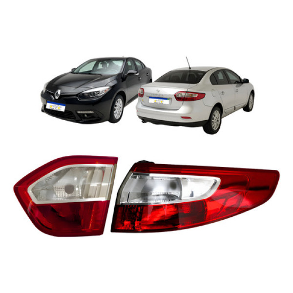 Par Sinaleira Traseira Direita Renault Fluence 2011 A 2016