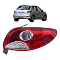 Lanterna Peugeot 207 Hatch 2008 2009 2010 2011 2012 A 15 Ld Direito/passageiro Vermelho