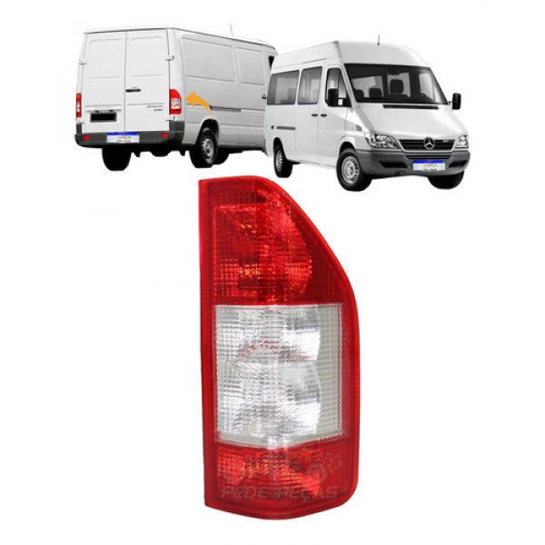 Lanterna Mercedes Sprinter 2003 2004 2005 2006 07 A 2010 Ld Direito Vermelho