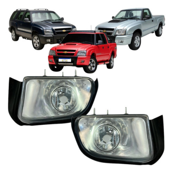 Farol Milha Direito Gm S10 Blazer Pit Bull 2001 A 2008
