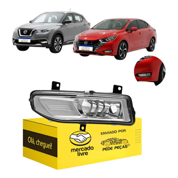 Farol Milha Auxiliar Kicks 2017 18 A 21 Versa 22 A 2026 Le Cristal