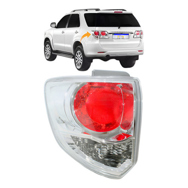 Lanterna Toyota Sw4 2012 2013 2014 2015 Traseira Nova L.e Esquerdo Cromado