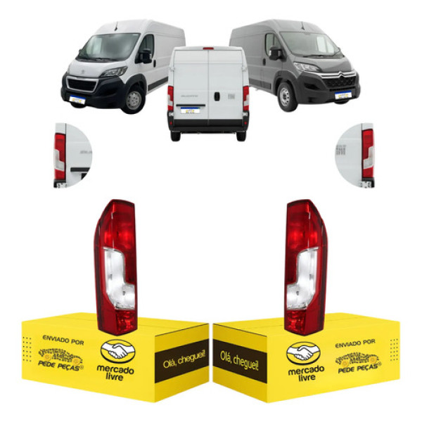 Par Lanterna Sinaleira Boxer Ducato Jumper 2018 19 20 A 2026 Ambos Lados Cristal