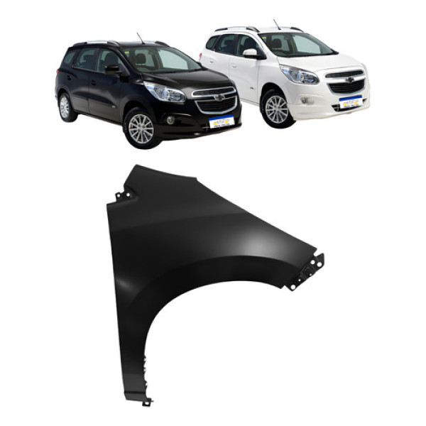 Paralama Chevrolet Spin 2014 A 2017 2018 Sem Furo Preto Ld