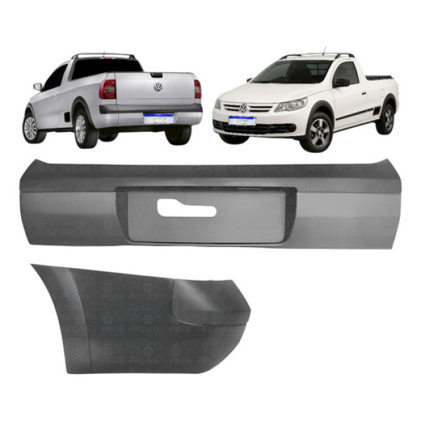 Parachoque Polaina Vw Saveiro G5 G6 2009 A 2016 Esquerdo 