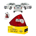 Lanterna Esquerda Ford Fiesta Sedan 2003 04 05 06 07 A 2010 Esquerdo/motorista Vermelho Cristal