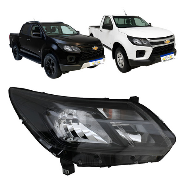Farol Chevrolet S10 2017 A 2023 Sem Led Novo Direito/passageiro Farol Chevrolet S10 2017 A 2023 Sem Led Novo Direito/passageiro