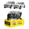 Farol Renault Duster 2012 2013 2014 2015 Mascara Negra Novo