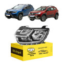 Farol Esquerdo Renault Duster 2021 22 23 2024 C/led C/reator Esquerdo/motorista