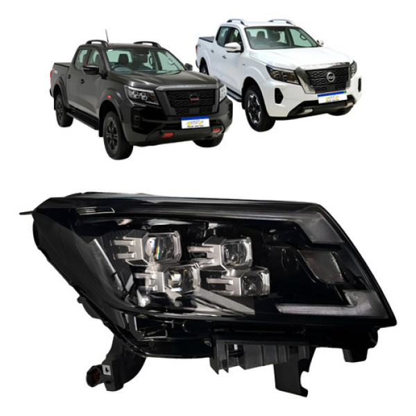 Farol Nissan Frontier 2023 2024 2025 Foco Duplo C/ Projetor