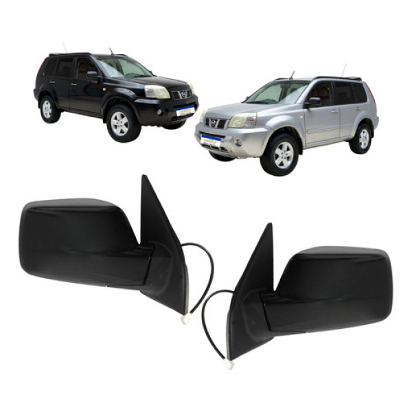 Par Elétrico Retrovisor Nissan X-trail 2003 2004 A 2007 