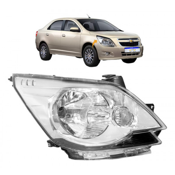 Farol Chevrolet Cobalt 2011 2012 2013 2014 2015 Ld Novo