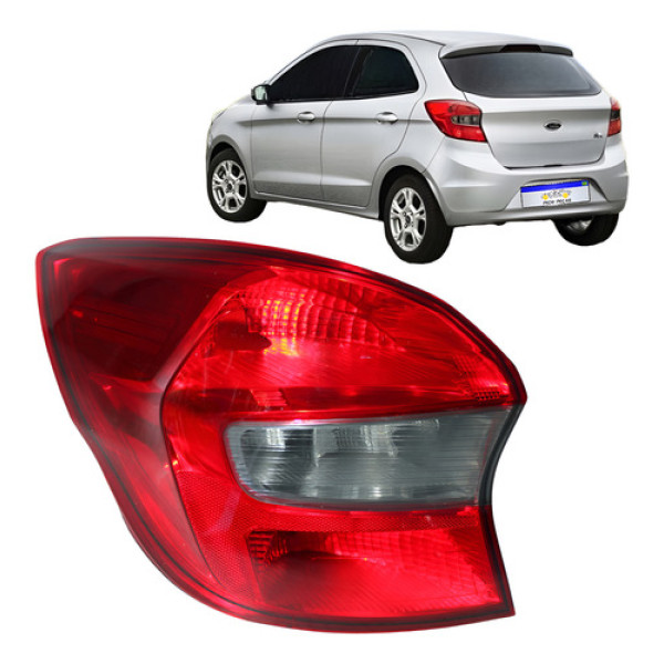 Lanterna Ford Ka Hatch 2015 2016 2017 2018 Nova Fumê L.e Esquerdo Vermelho