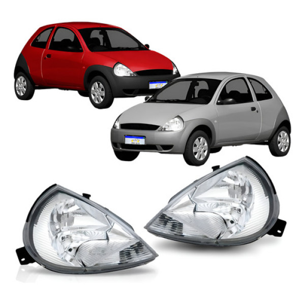 Farol Ford Ka 1997 1998 1999 2000 2001 2002 A 2007 Cristal