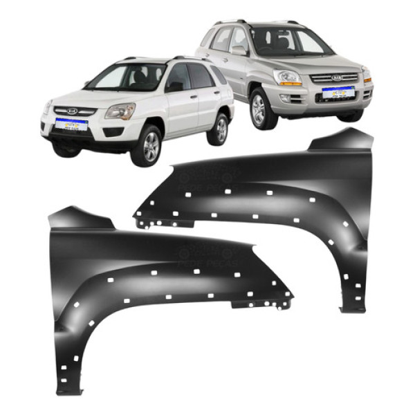 Paralama Kia Sportage 2005 2006 2007 2008 09 10 Com Furo