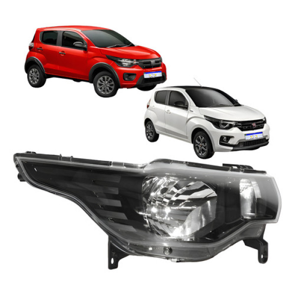 Farol Fiat Mobi 2016 2017 2018 2019 2020 2021 2022 23 24 Ld - Direito
