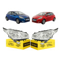 Farol Peugeot 208 2013 2014 2015 2016 2017 Cromado Novo Par Direito