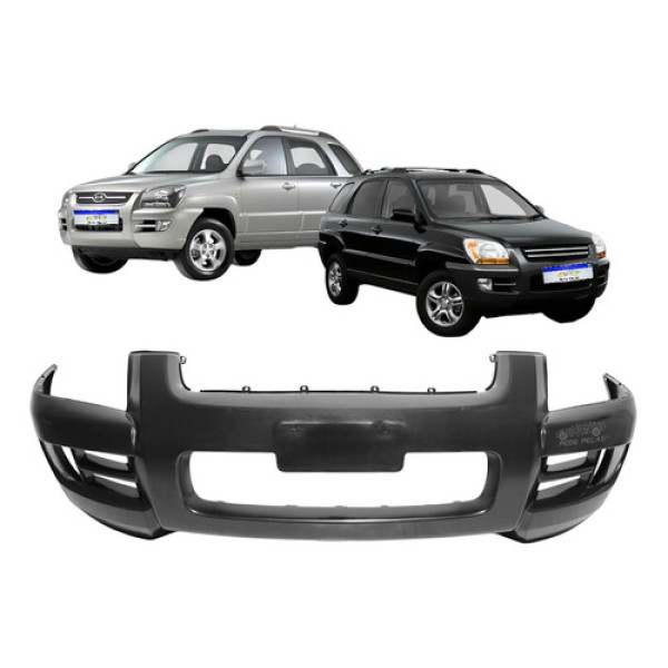 Parachoque Dianteiro Kia Sportage 2005 2006 2007 2008 Novo Preto
