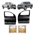 Par Porta Dianteira Volkswagen Amarok 2010 2011 2012 A 2026 Dianteira Ambos Os Lados Preto