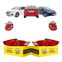 Jogo Sinaleira Traseira Canto Tampa Honda City 2015 16 2017 Ambos Lados