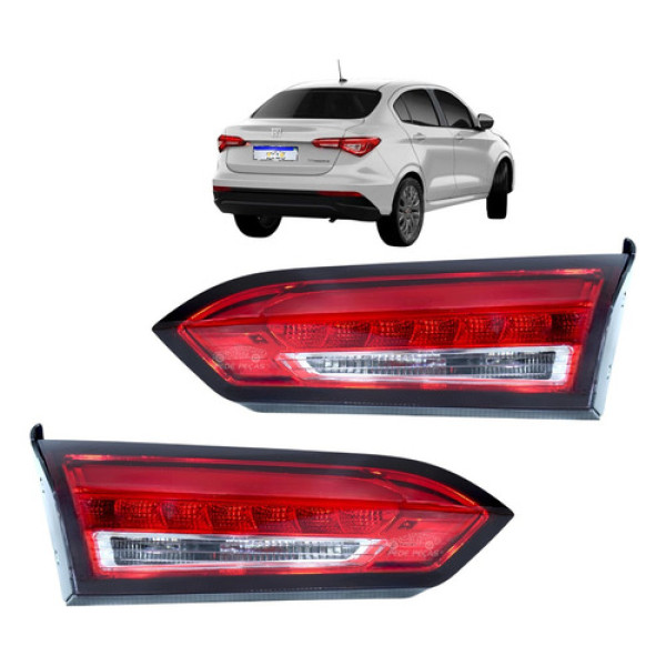 Par Lanterna Tampa Fiat Cronos Cristal 2018 2019 A 2025 Led