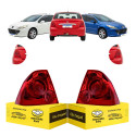 Par Lanterna Peugeot 307 Sedan 2007 2008 2009 2010 2011 2012 Ambos Lados Vermelho